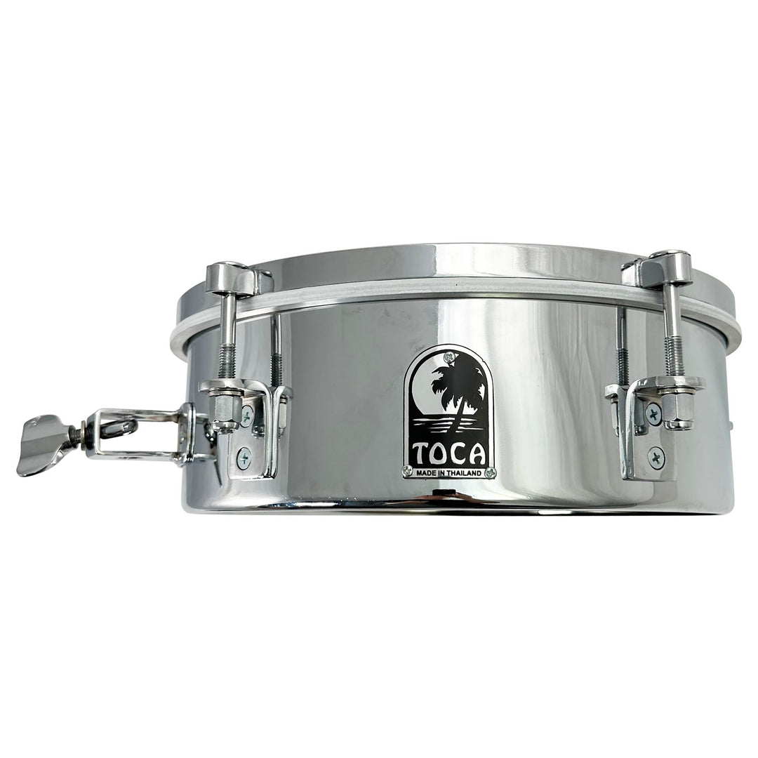 Toca Accessori per batteria Timbales - 12" x 4" in acciaio inox (T-412-SS)