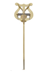 Lyra GEWA, ottone giallo, 2 fermapartiture, gambo 14 cm