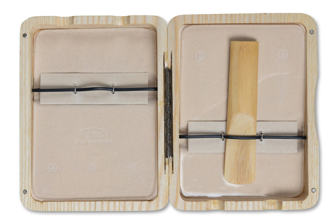 GEWA custodia per ance Saxophone Baritone 6 ance - vernice naturale