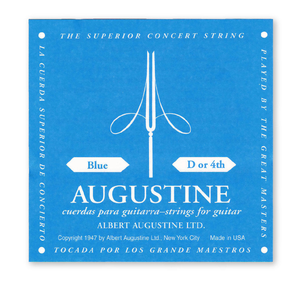 Corda Augustine Classic Blue Label D4, high tension, .0305"