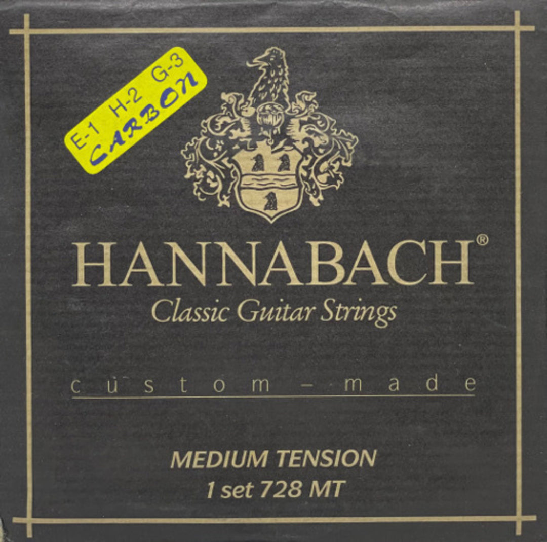 Corde Hannabach per chitarra classica Series 728 Custom Made Carbon - Set con cantini in carbonio (728MTC)