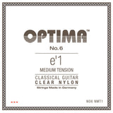 Optima No. 6 E1 corda per chitarre classiche, nylon, tensione media