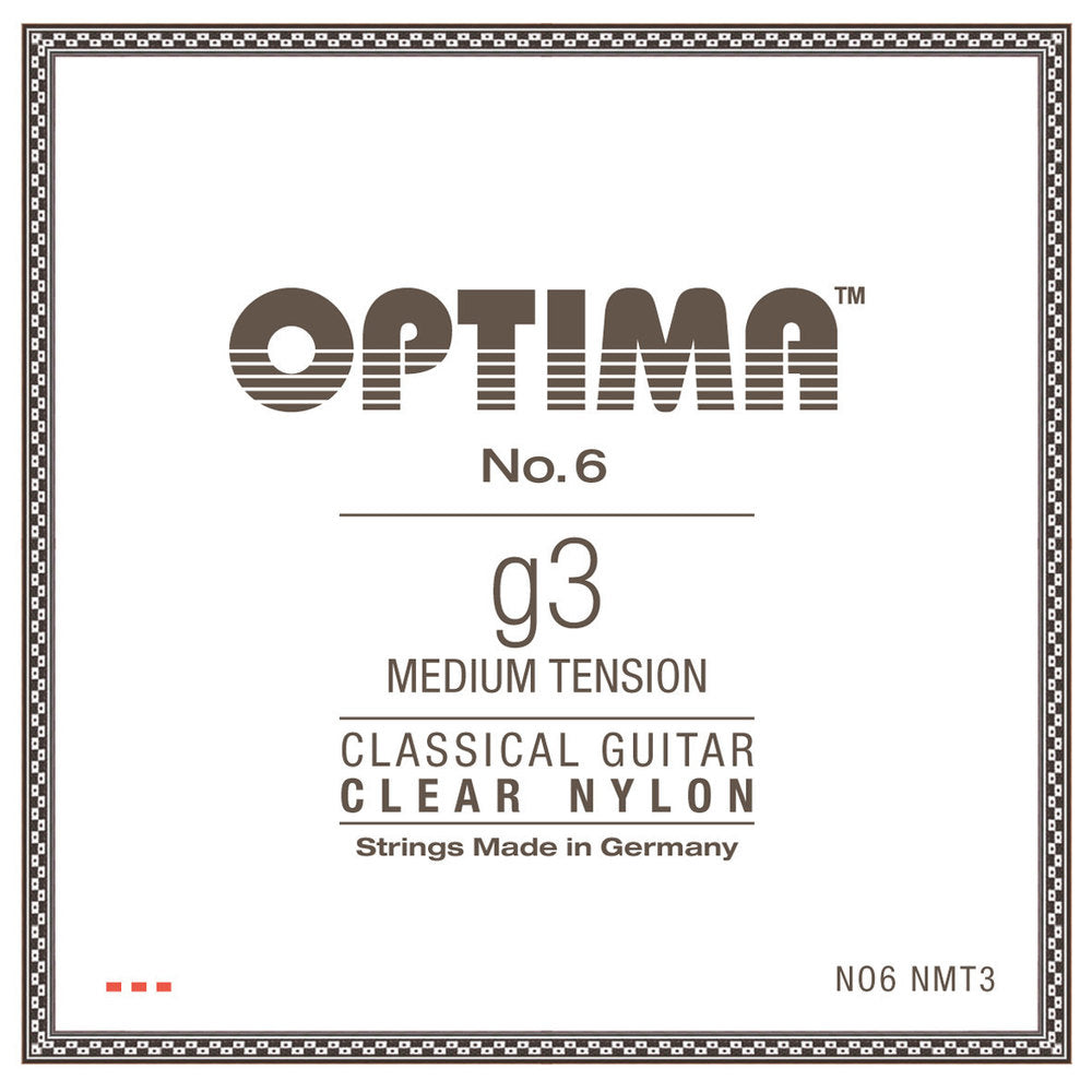 Corda per chitarra classica Optima No. 6 G3, nylon, tensione medium