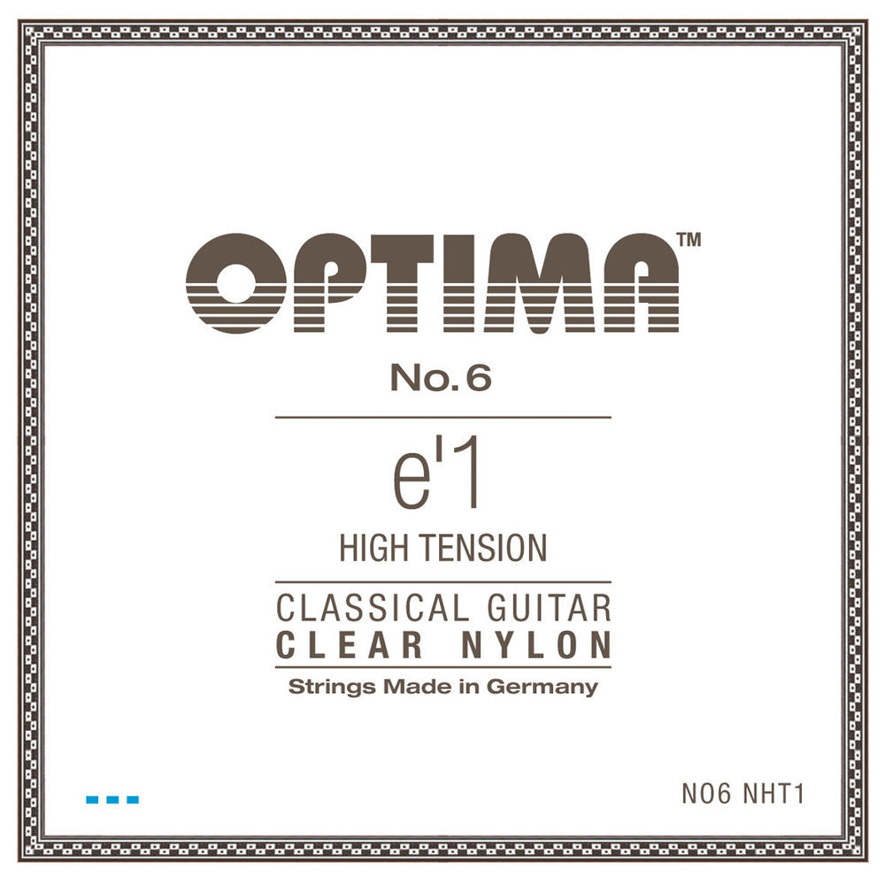Corda per chitarra classica Optima No. 6 E1, nylon, high tension