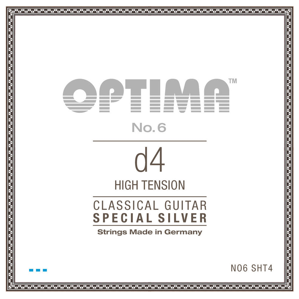 Optima No. 6 D4 corda per chitarra classica, argentata, alta tensione