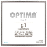 Optima No. 6 G3 corda per chitarra classica, argentata, alta tensione