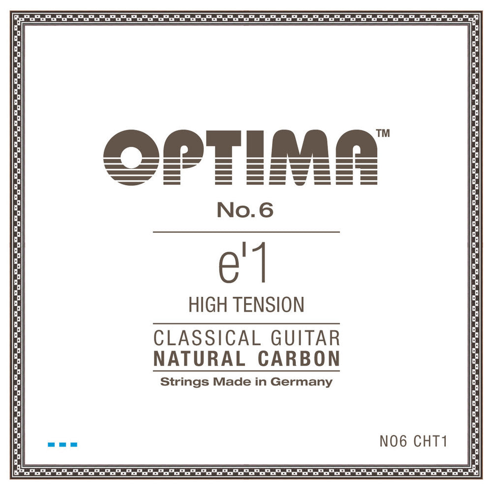 Corda E1 Optima No. 6 per chitarra classica, carbonio, high tension