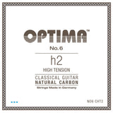 Optima No. 6 H/B2 corda per chitarre classiche, carbonio, High tension
