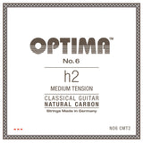 Optima No. 6 H/B2 corda per chitarre classiche, carbonio, medium tension