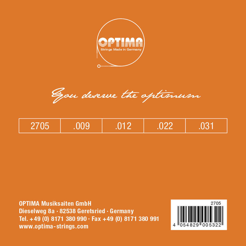 Optima 2705 set di corde per banjo a 4 corde, asola