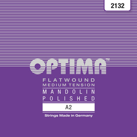 Corda per mandolino Optima 2132 A .014w, Flatwound (coppia)
