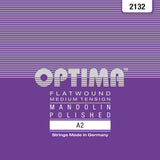 Corda per mandolino Optima 2132 A .014w, Flatwound (coppia)