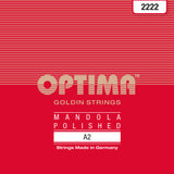 Optima 2222 corda A per mandola .028w, Goldin tombak (coppia)