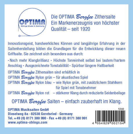 Optima Bergfee 1240 corda tastabile a´ per cetra, München, Normal