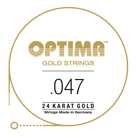 Optima Gold E6 .047w corda per chitarra western, GA047