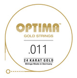 Optima Gold Maxiflex corda H/B2 .011 per chitarra elettrica, GPS011