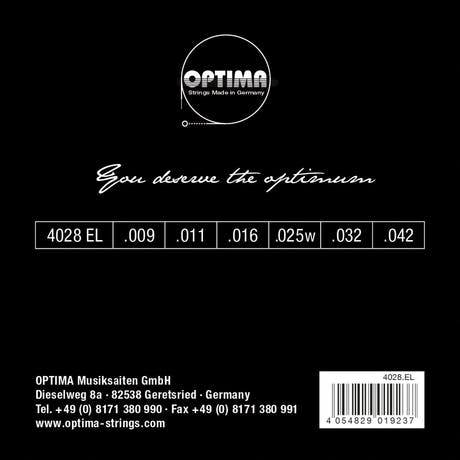 Optima Strings for E-guitar Chrome strings round wound - Set (4028EL)