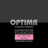 Optima Strings for E-guitar Chrome strings round wound - Set (4028EL)