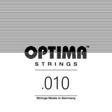 Corda per chitarra elettrica Optima Chrome E1 .010, PS010