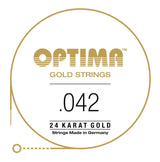 Corda per chitarre elettriche Optima Gold E6 .042w, GE042