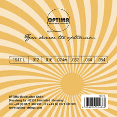 Corde Optima per chitarre E-guitar Jazz Swing Chrome Round Wound - Set (1947L)