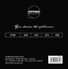 Corde Optima per basso elettrico Gold Strings Round Wound scala lunga - Set a 4 corde light (2199L)