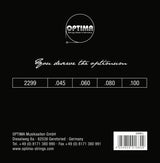 Optima E-Bass Strings Gold Strings Round Wound long scale - Set 4-string reg-light (2299L)