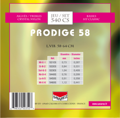 Savarez Corde per chitarre classica Prodige 38 Children's Guitar - 3/4-7/8 Nylon (540 CS)
