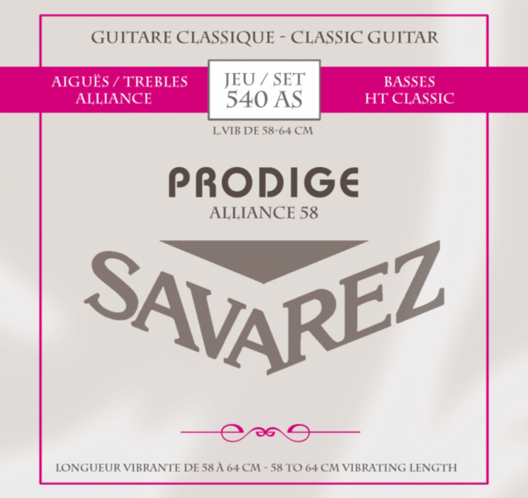 Savarez Corde per Chitarre classiche Prodige 38 Children's Guitar - 3/4-7/8 Carbon (540AS)