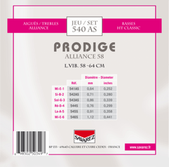 Savarez Corde per Chitarre classiche Prodige 38 Children's Guitar - 3/4-7/8 Carbon (540AS)