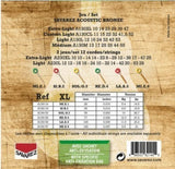 Savarez A130XL Bronze corde per chitarre western, extra light .010 fino a .047