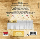 Savarez A130CL Bronze corde per chitarra western, custom light .011 a .052