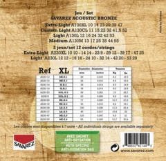 Corde Savarez per chitarra acustica Acoustic - 12-str. Ex-Light .010 (A230XL)