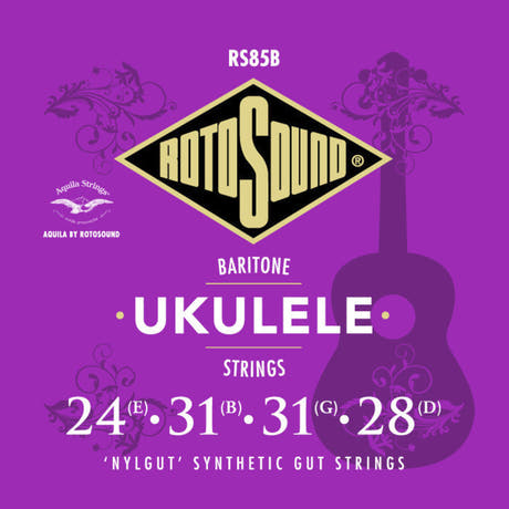 Set di corde Rotosound RS85B Nylgut per ukulele baritono