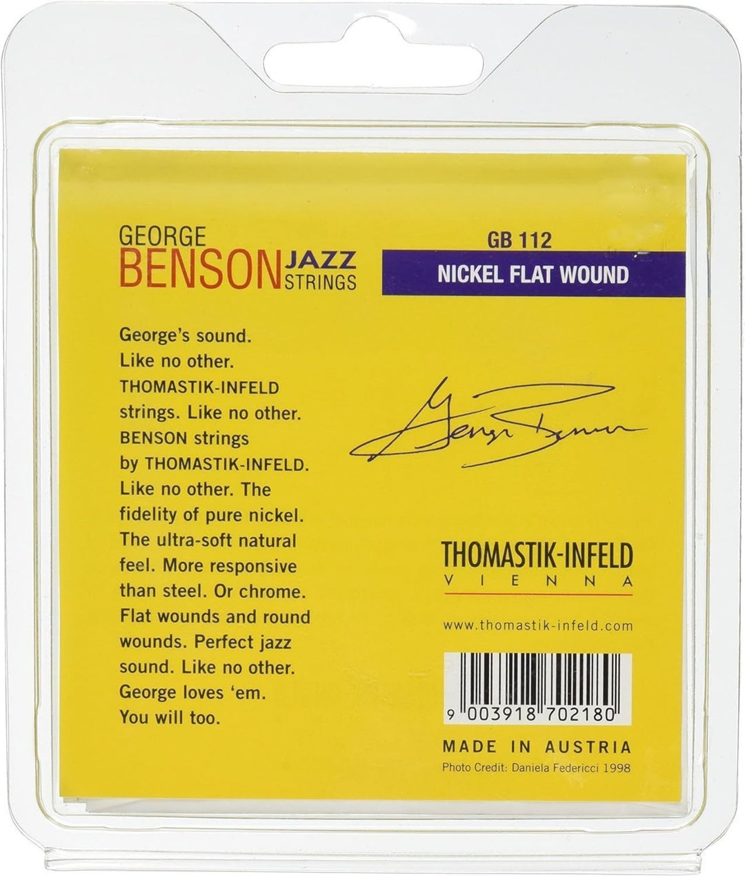 Thomastik-Infeld Corde per chitarre elettrica George Benson Jazz Guitar - .053fw (GB53)