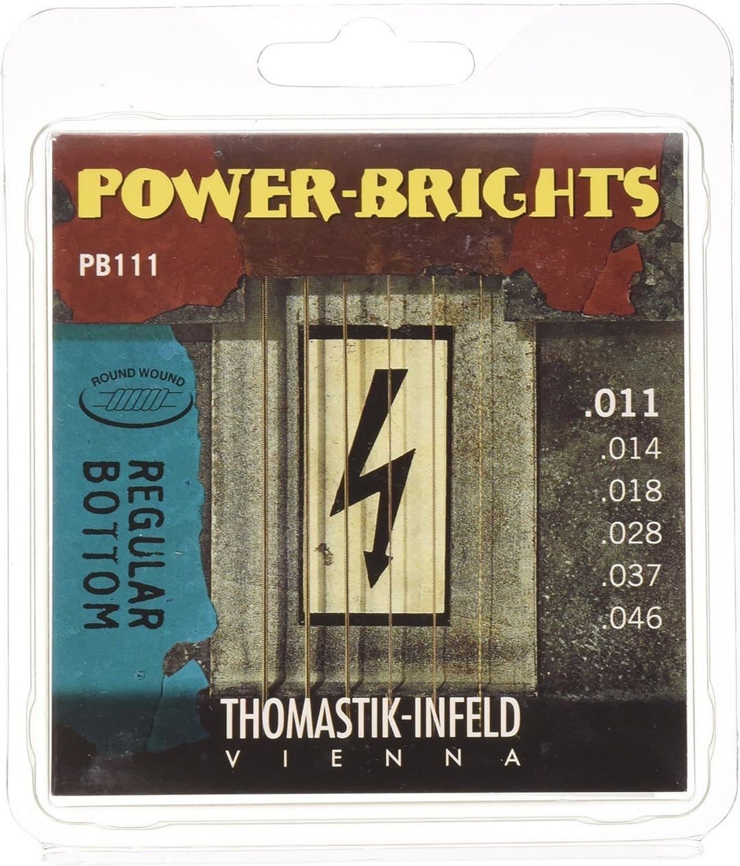 Corde Thomastik-Infeld per chitarra elettrica Power Brights Series - Set 011 (PB111)