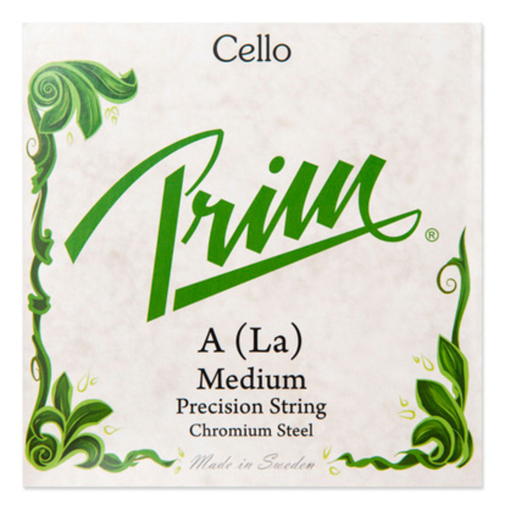 Corda A Prim per violoncello, acciaio cromato, medium