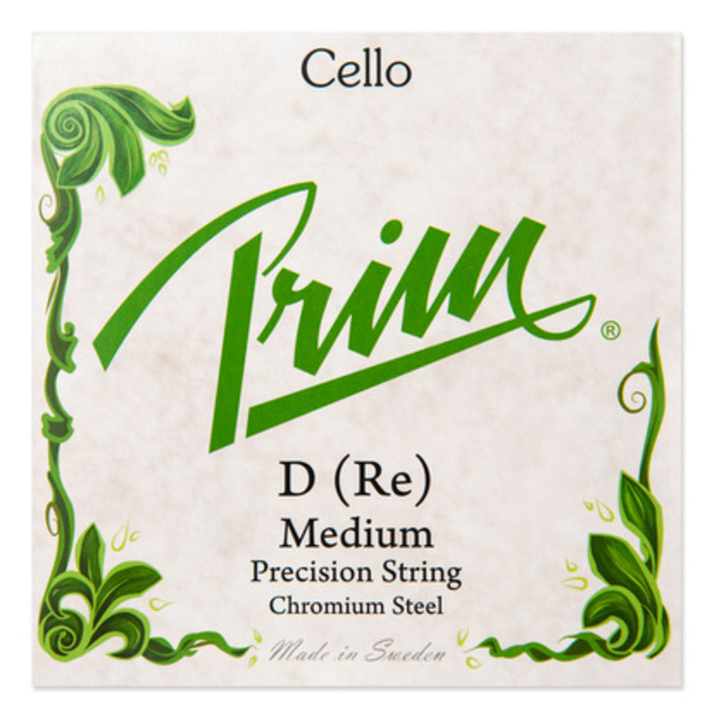 Corda D Prim per violoncello, acciaio cromato, medium