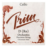 Corda D Prim per violoncello, acciaio cromato, orchestra