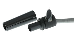 Stahlhammer puntale in fibra di carbonio per violoncello, medium 27-47 cm, argento