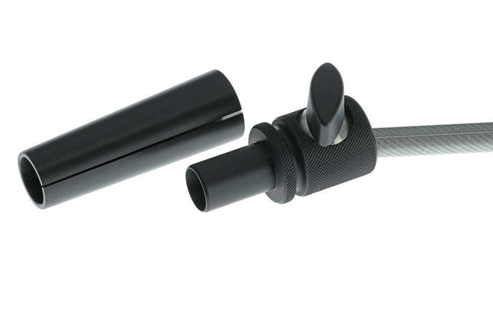 Stahlhammer puntale in fibra di carbonio per violoncello, medium 27-47 cm, argento