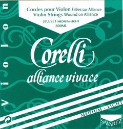 Corelli corde per Violini Alliance Vivace - Medio-light 800ML