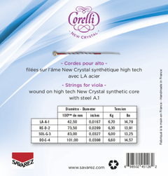 Corelli Corde per viola New Crystal - Medie (730MB)