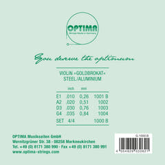 Optima Violini strings Goldbrokat - Set 4/4 (1000B)