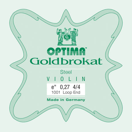 Corda E Optima Goldbrokat per violino 4/4, 0,27 mm, pallino