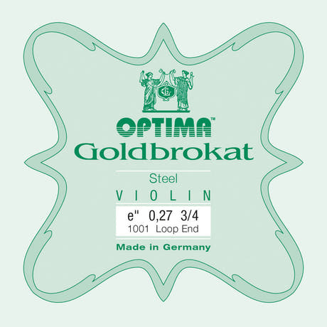 Optima Goldbrokat corda E per violino 3/4, 0,27 mm, anello