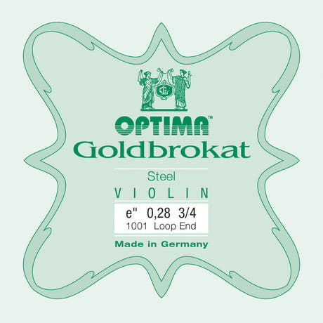 Optima Goldbrokat corda Mi per violini 3/4, 0,28 mm, ad asola