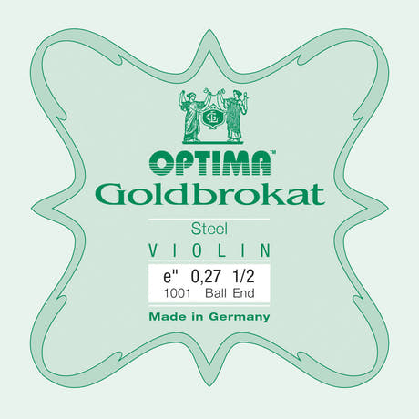 Optima Goldbrokat corda E per violini 1/2, 0,27 mm, pallina
