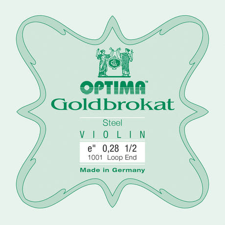 Optima Goldbrokat corda E per violini 1/2, 0,28 mm, pallina