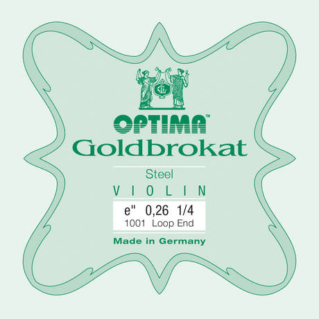 Corda E Optima Goldbrokat per violino 1/4, 0,26 mm, con asola